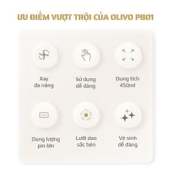 Máy Xay Sinh Tố Cầm Tay OLIVO PB01 2