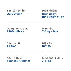Quạt Tuần Hoàn Không Khí - Quạt Không Dây OLIVO WF1 28