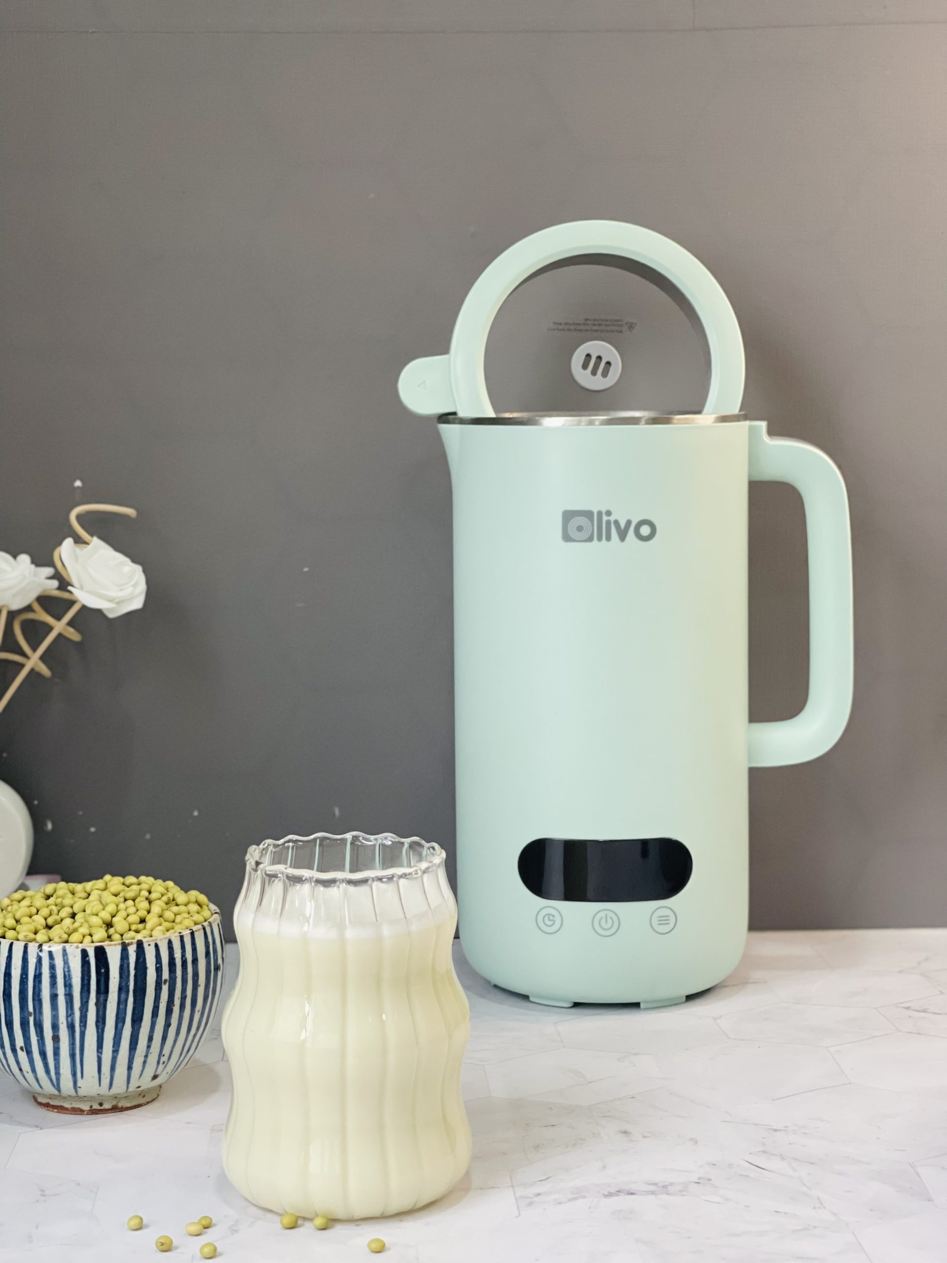 máy làm sữa hạt OLIVO CB1000 nấu 250g sữa đậu nành