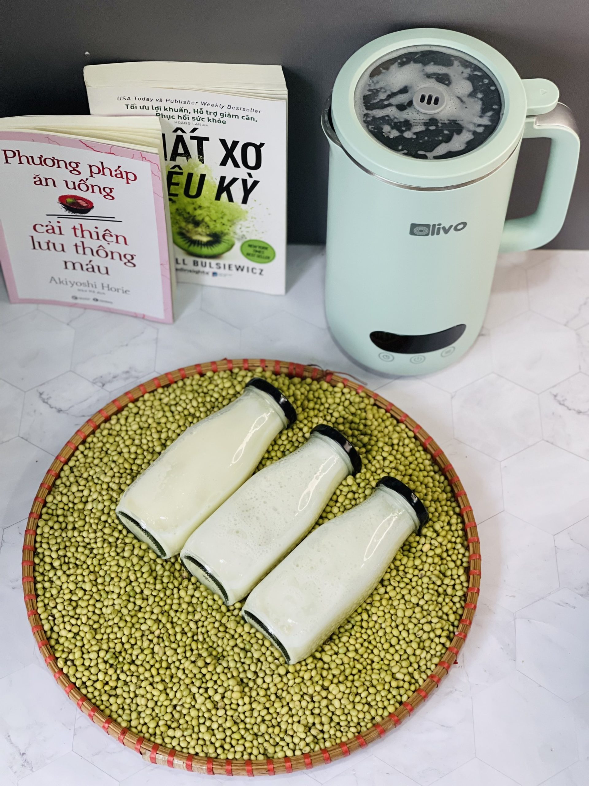 máy làm sữa hạt OLIVO CB1000 nấu 250g sữa đậu nành
