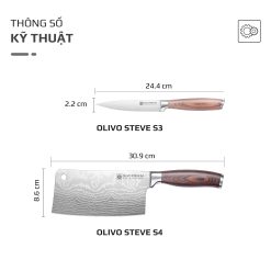 Bộ Dao 4 Món OLIVO STEVE