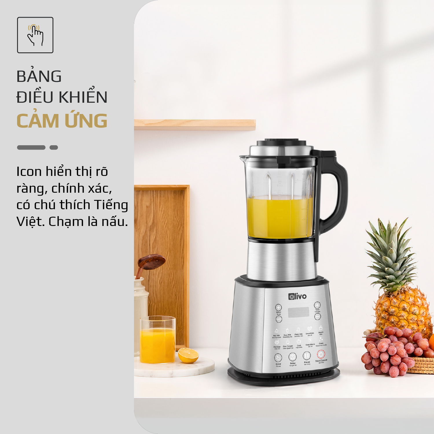 Máy làm sữa hạt OLIVO X20 PLUS - phụ kiện nhà bếp chị em nào cũng mê