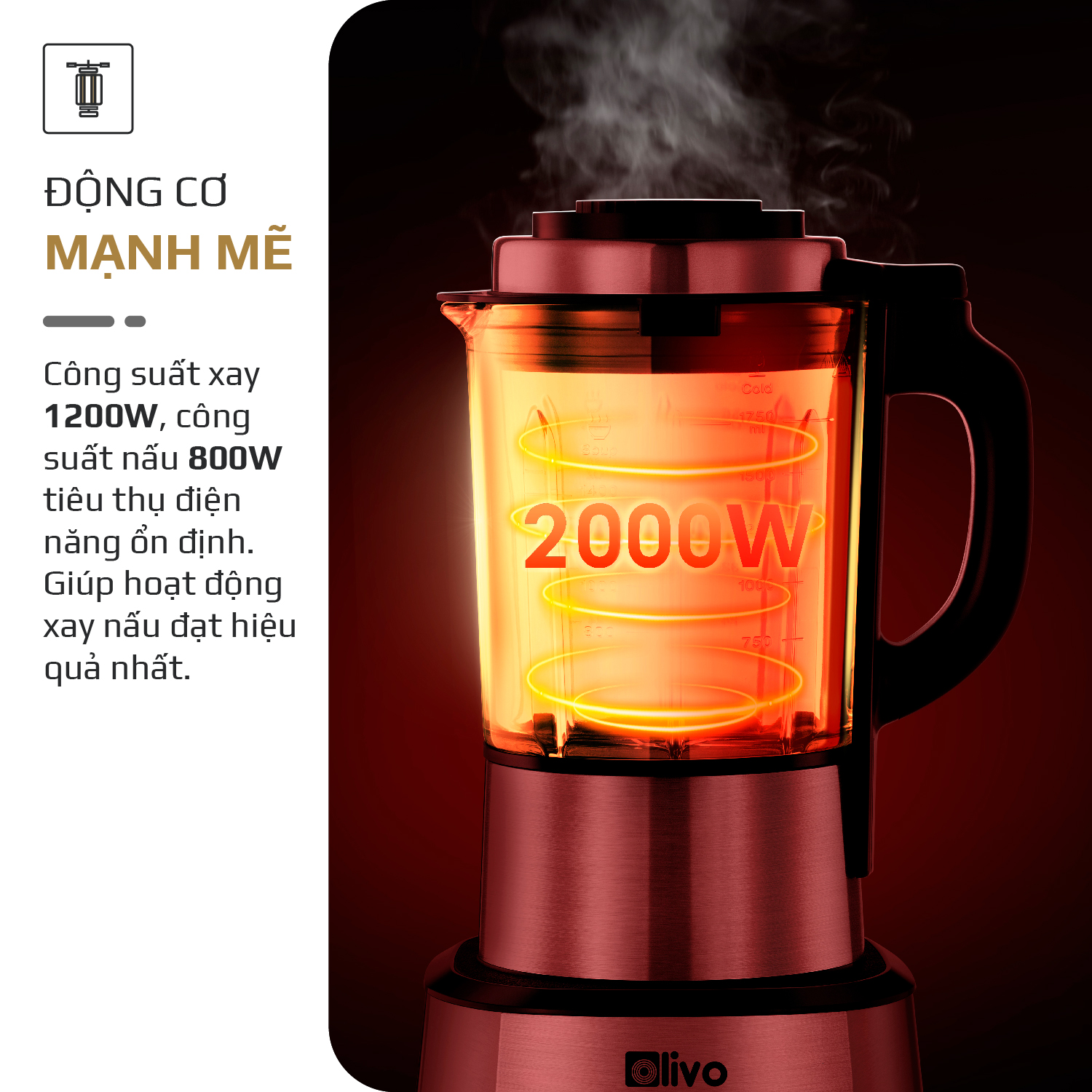 Máy làm sữa hạt OLIVO X20 PLUS - phụ kiện nhà bếp chị em nào cũng mê