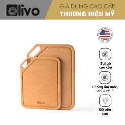 THỚT OLIVO WOOD FIBER – Chống Cong Vênh, Ẩm Mốc, Không Bị Mùi Hôi – Sử Dụng Được Với Máy Rửa Bát