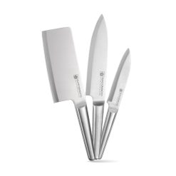 Bộ Dao 3 Món OLIVO DAVINCI – Vật Liệu Cao Cấp – Lưỡi Dao Sắc Bén – Thiết Kế Công Thái Học – Chuôi INOX 430 Siêu Bền