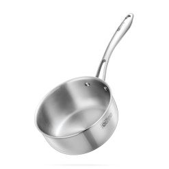 Quánh INOX OLIVO Davinci SD1885 - Kích Thước Nhỏ Gọn - Đường Kính 18Cm - Sâu Lòng 8.5Cm - Nấu Được Trên Mọi Loại Bếp